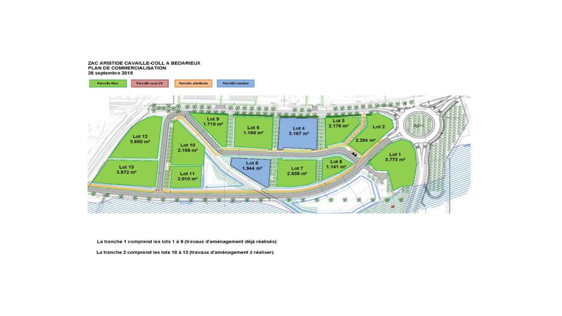 Terrains industriels à vendre à Bédarieux  