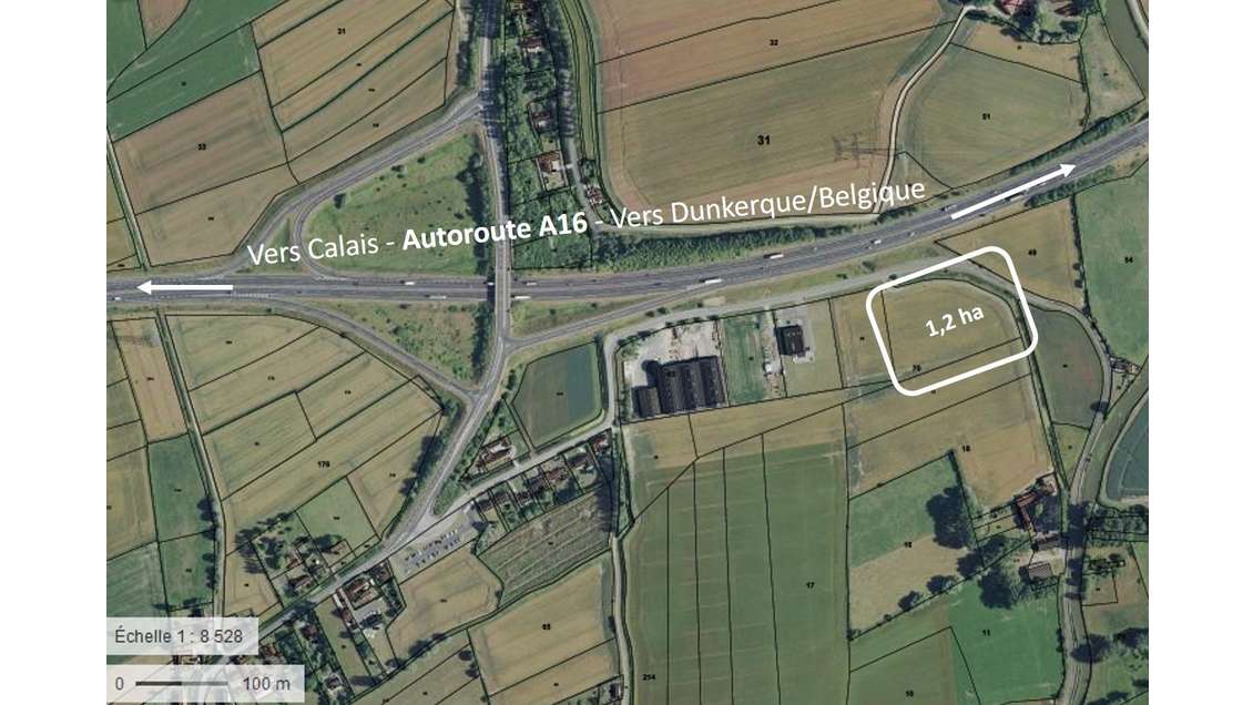 À construire terrain de 12 000m² à Saint-Folquin