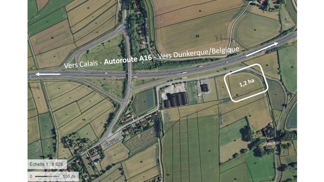 À construire terrain de 12 000m² à Saint-Folquin