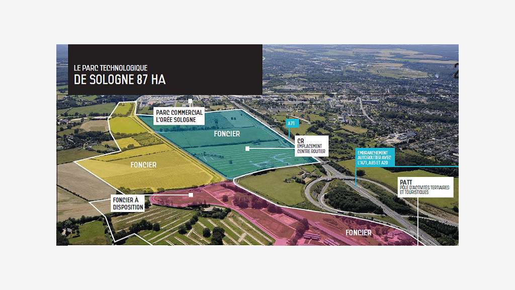87 ha de terrains industriels à vendre à Vierzon