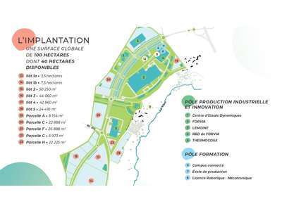Vente Terrains industriels et agricoles à Caligny