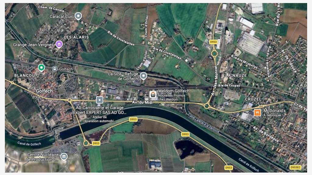 Vente terrain constructible 2104m² à Golfech