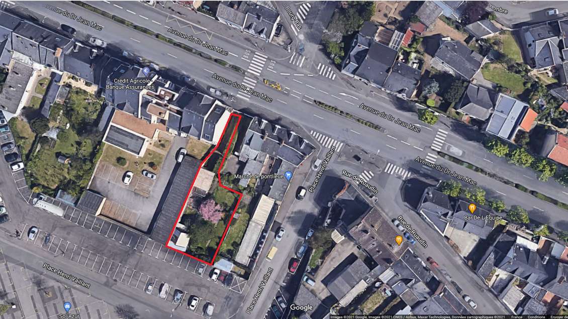 Vente terrain de 500m² Le Mans Sud Pontlieue