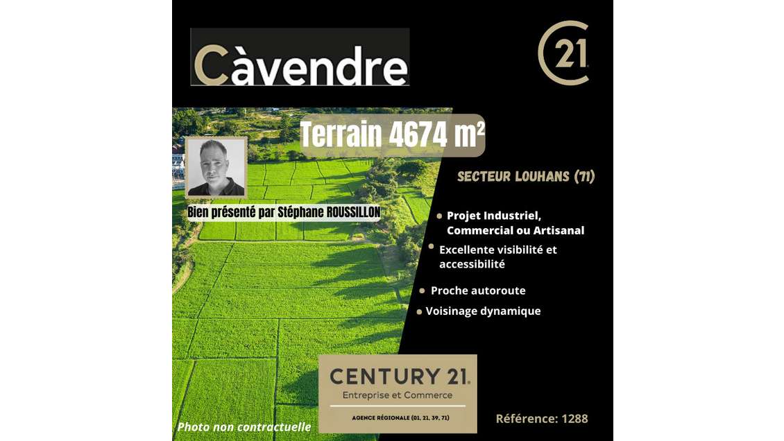 Vente terrain de 4674m² à Louhans