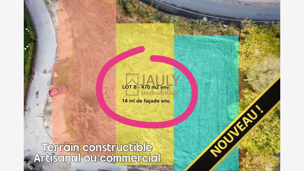 Cède terrain artisanal ou commercial 470m² à Meaux