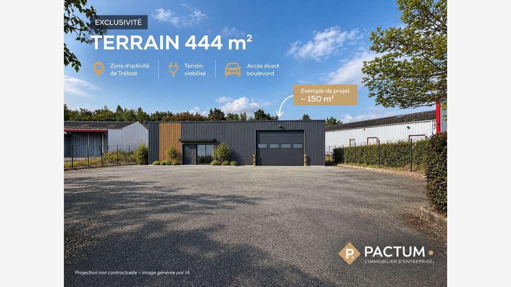 Exclusivité Terrain à bâtir 444m² accès direct