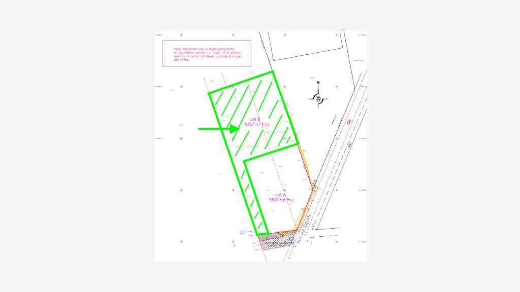 Terrain bon emplacement commercial agglo Troyes