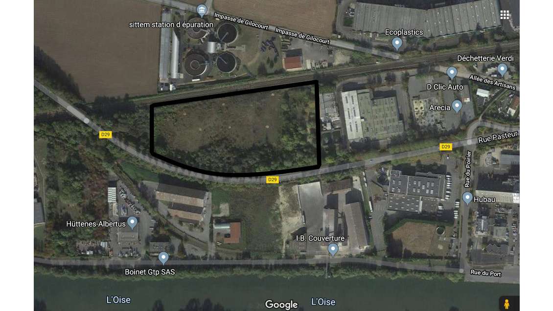 AV terrains industriels 17000m² ZI Pont Brenouille