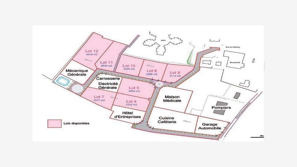Vente terrains industriels 4.5ha à Villersexel