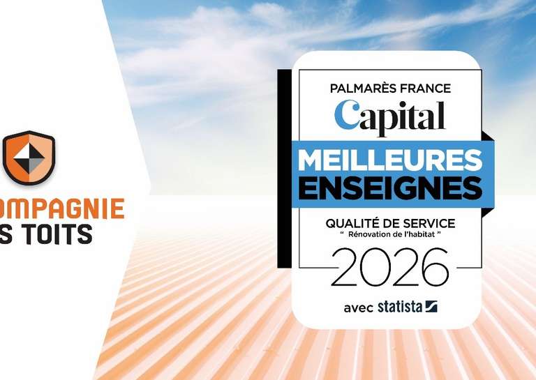 LA COMPAGNIE DES TOITS - La Compagnie des Toits nommée au palmarès “Meilleures Enseignes 2026” par le magazine Capital