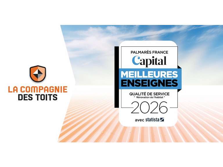La Compagnie des Toits nommée au palmarès “Meilleures Enseignes 2026” par le magazine Capital