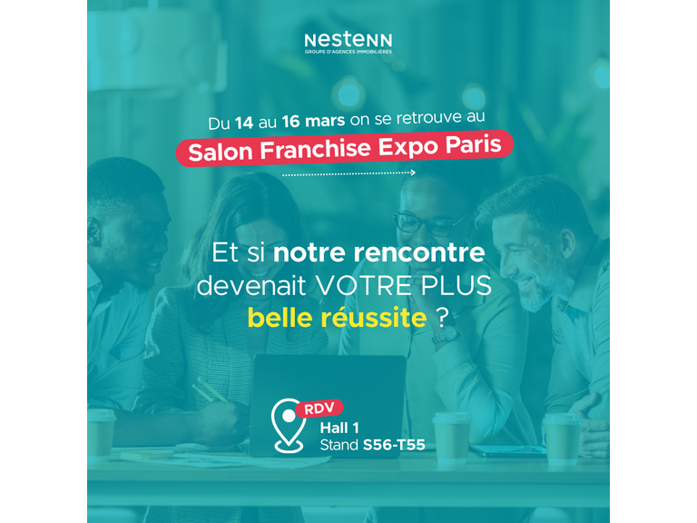 Le Groupe Nestenn vous donne rendez-vous à Franchise Expo Paris du 14 au 16 mars