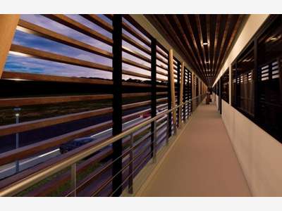 A louer bureaux neufs 75m² en R+1 en Guadeloupe