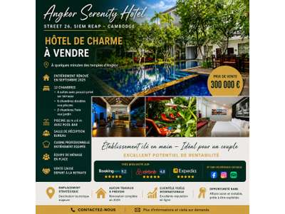 Location gérance Hôtel - Hôtel restaurant en Cambodge