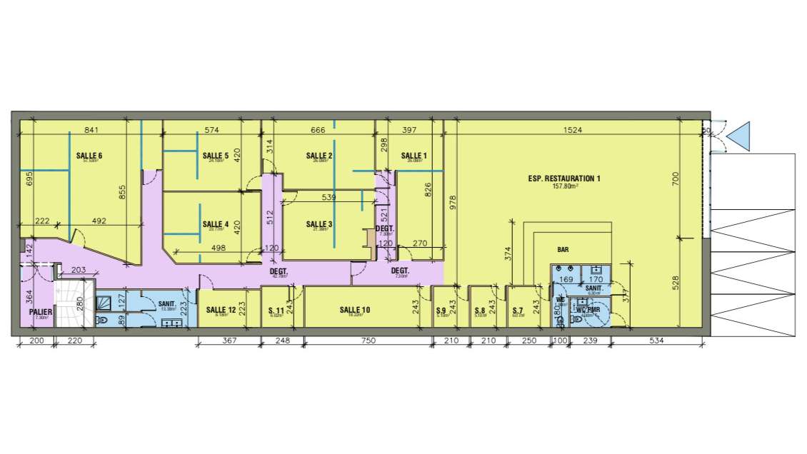 Loue local commercial 565m² axe fréquenté à Angers