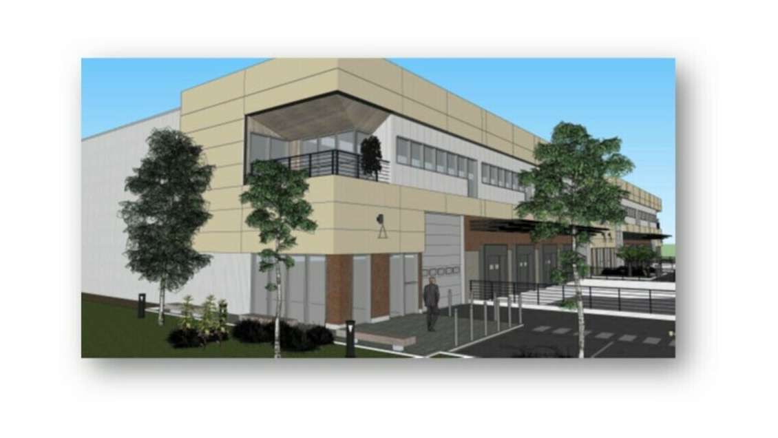 Locaux neufs 4700m² à louer à Crépy en Valois Sud 