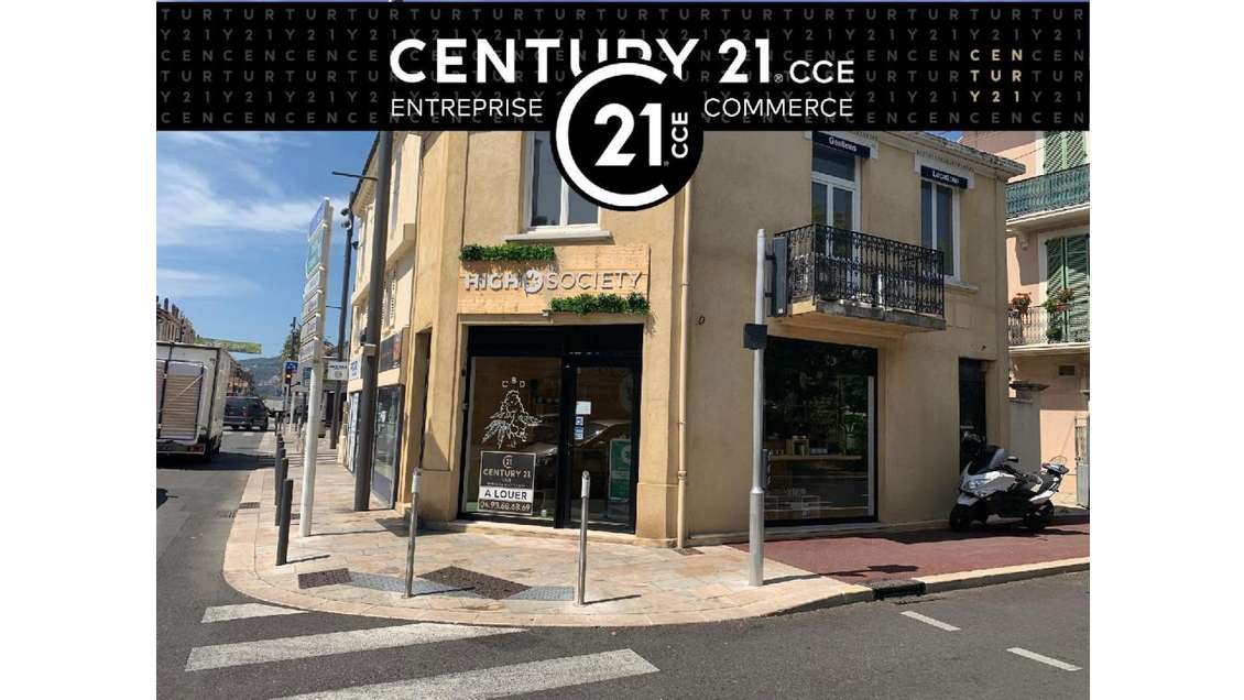 A louer locaux commerciaux de 60m² Cannes La Bocca