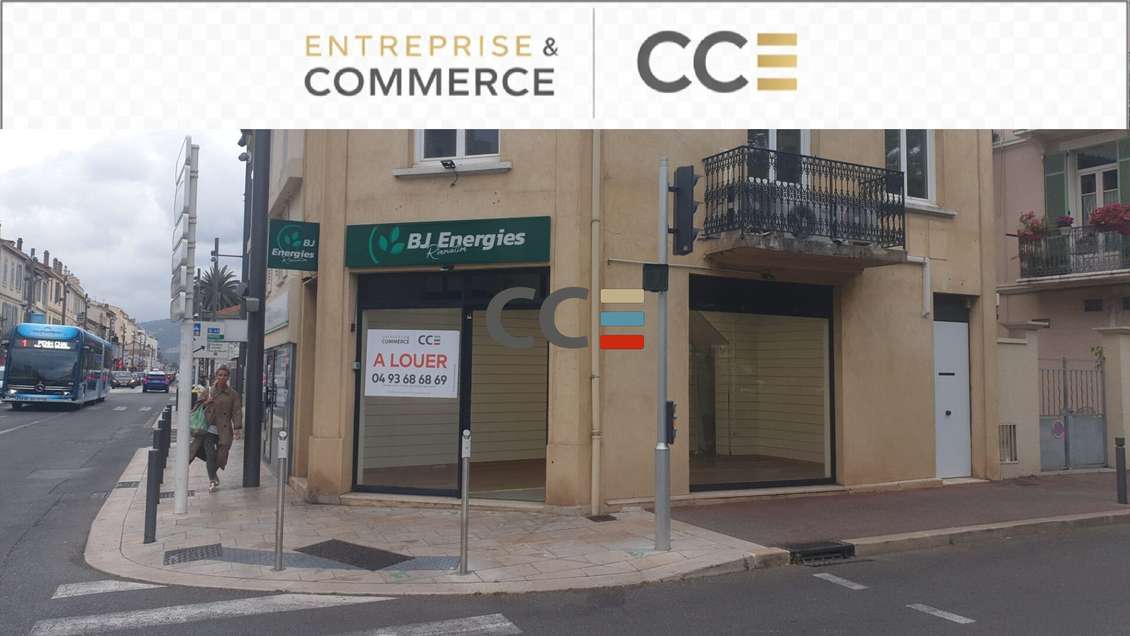A louer locaux commerciaux de 60m² Cannes La Bocca
