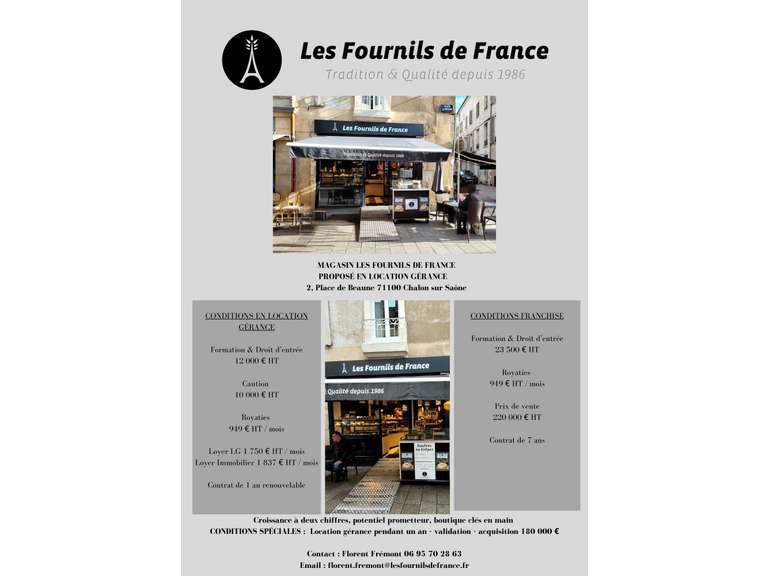 Magasin en location gérance