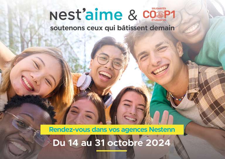 NESTENN - NEST'AIME : NESTENN RENOUVELLE SON ENGAGEMENT CONTRE LA PRÉCARITÉ ÉTUDIANTE EN PARTENARIAT AVEC COP1