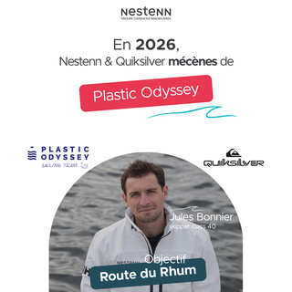 Nestenn s’engage comme mécène aux côtés de Jules Bonnier au profit de Plastic Odyssey