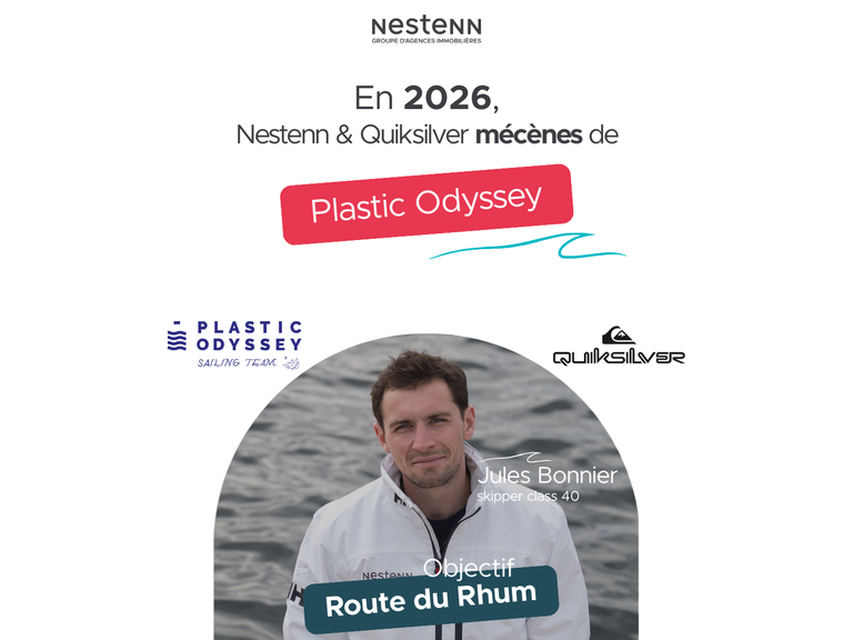 Nestenn s’engage comme mécène aux côtés de Jules Bonnier au profit de Plastic Odyssey