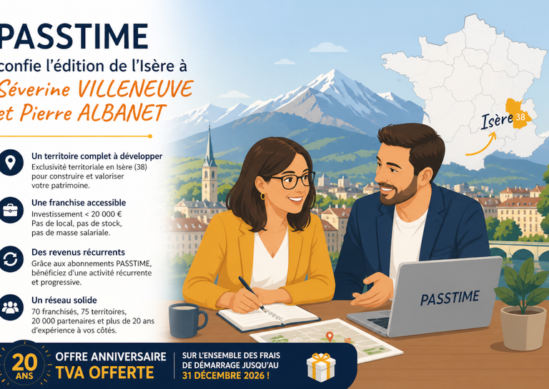 PASSTIME - PASSTIME confie l’édition de l’Isère à Séverine VILLENEUVE et Pierre ALBANET