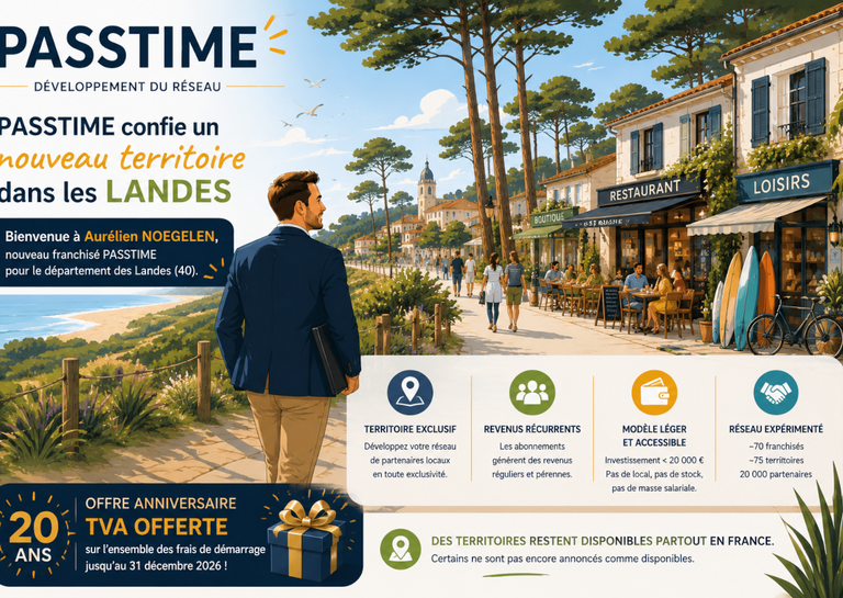 PASSTIME - PASSTIME confie l’édition des Landes à Aurélien NOEGELEN
