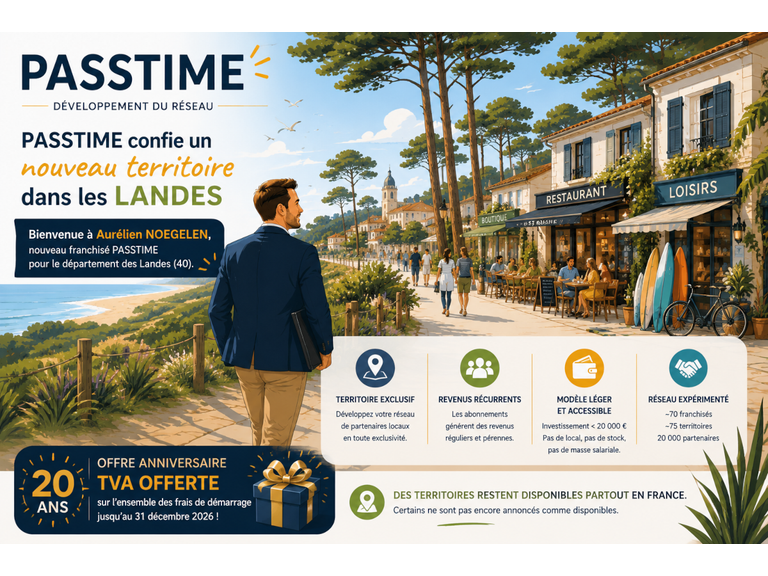 PASSTIME confie l’édition des Landes à Aurélien NOEGELEN
