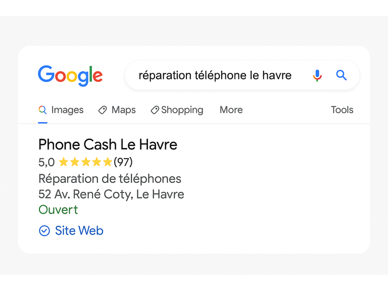 Phone Cash : Premiers sur Google… dès le 1er jour, même sans avis !
