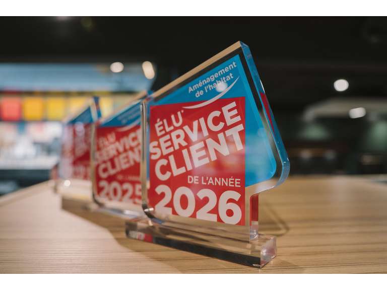 POUR LA 6ᵉ ANNÉE CONSÉCUTIVE, CUISINE PLUS EST ÉLU SERVICE CLIENT DE L’ANNÉE DANS LA CATÉGORIE AMÉNAGEMENT DE L’HABITAT*