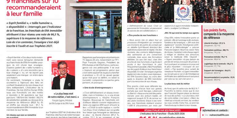 ERA IMMOBILIER - Pourquoi rejoindre ERA Immobilier ?
