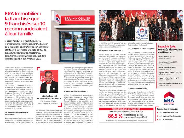 Pourquoi rejoindre ERA Immobilier ?