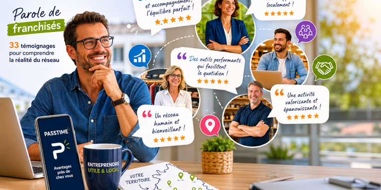 PASSTIME - Rejoindre PASSTIME : ce que révèlent 33 témoignages de franchisés sur la réalité du réseau