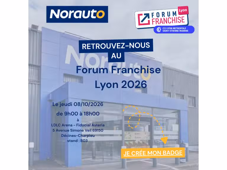 Rencontrez Norauto au salon Forum Franchise de Lyon !
