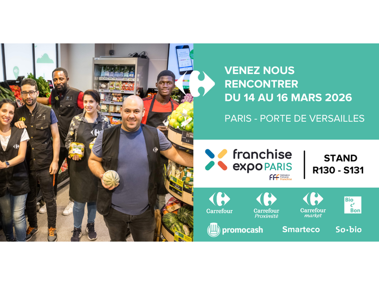 Reprendre un commerce de proximité avec Carrefour : le groupe présent au Franchise Expo Paris 2026