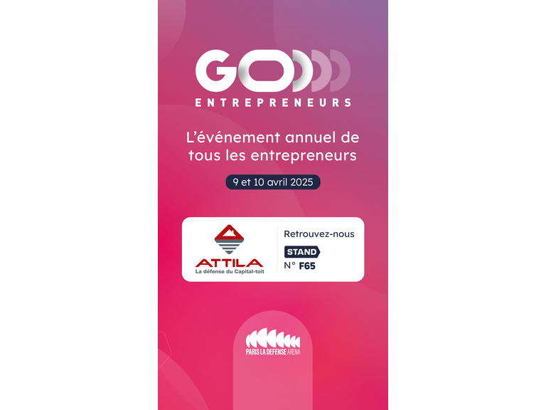 Retrouvez ATTILA au salon Go Entrepreneurs Paris les 9 et 10 avril !