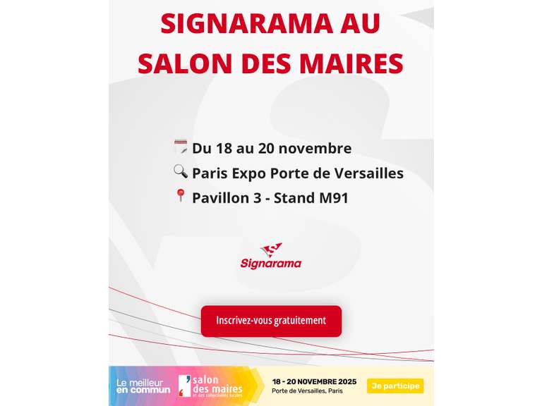 Signarama au Salon des Maires 2025 : un réseau engagé au service des territoires