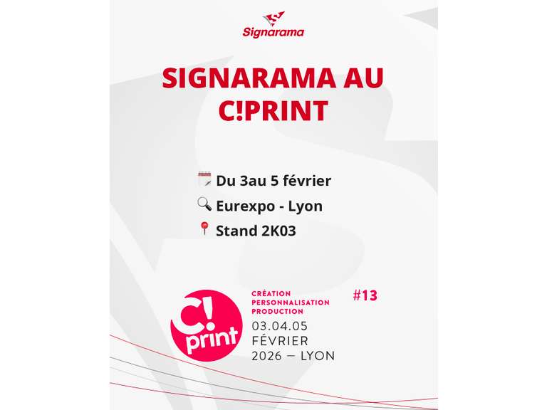 Signarama France au salon C!Print Lyon 2026