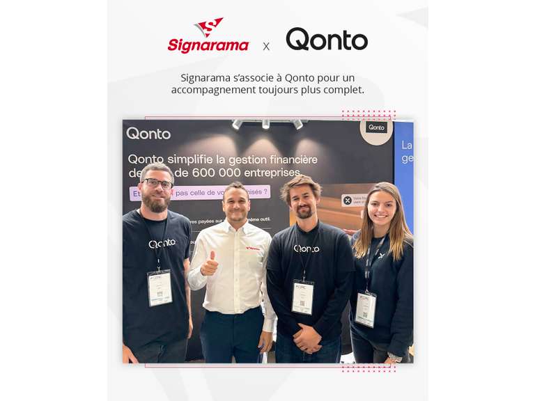 Signarama s’associe à Qonto pour renforcer l’accompagnement de ses franchisés