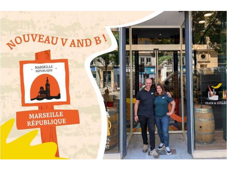 V and B s’installe à Marseille, rue de la République !