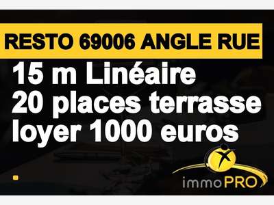 A vendre restaurant 15 m de linéaire à Lyon 69006