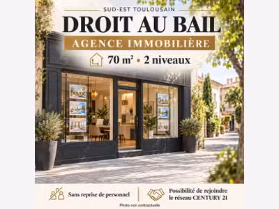Sud-est toulousain – Droit au bail agence immo