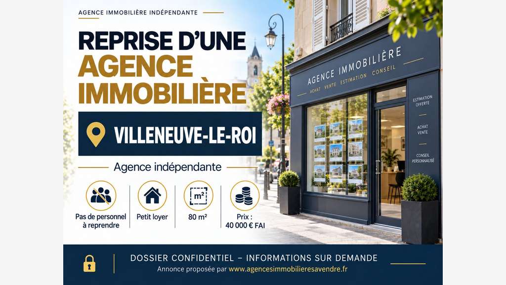A saisir agence immobilière à Villeneuve-le-Roi
