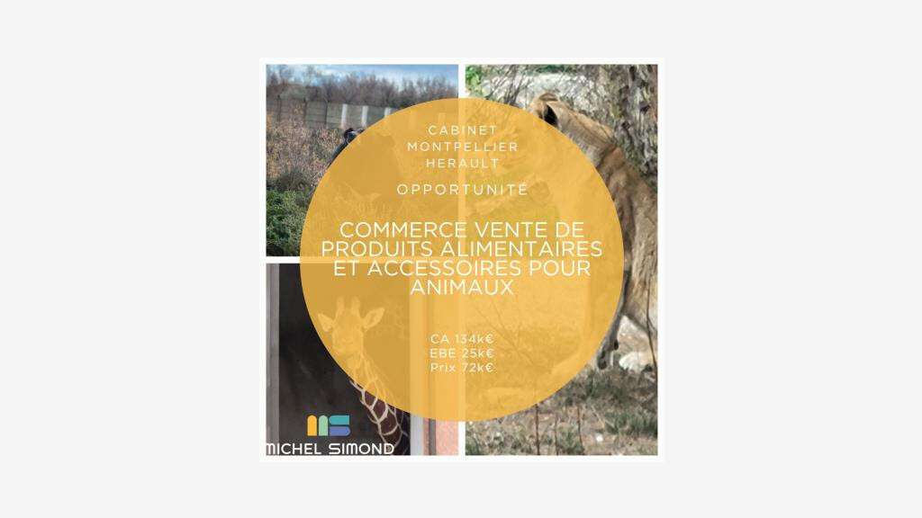 Vente boutique d'alimentation animale en Hérault