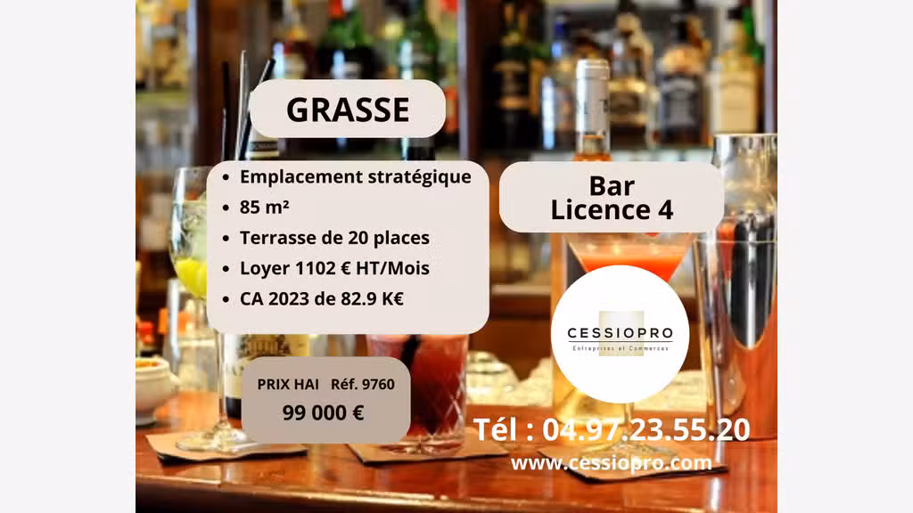 Bar licence IV FDJ à vendre en za à Grasse
