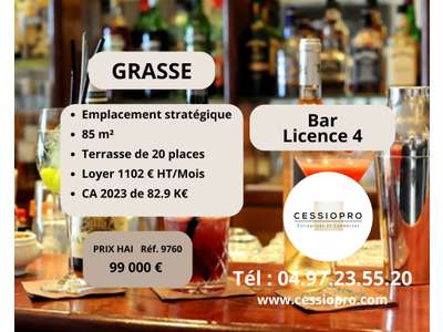Vente Bar - Brasserie - Tabac à Grasse