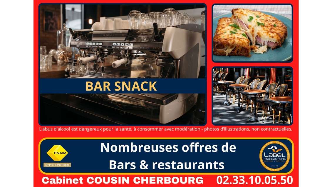 Vente bar avec snack à Granville emplacement N°1