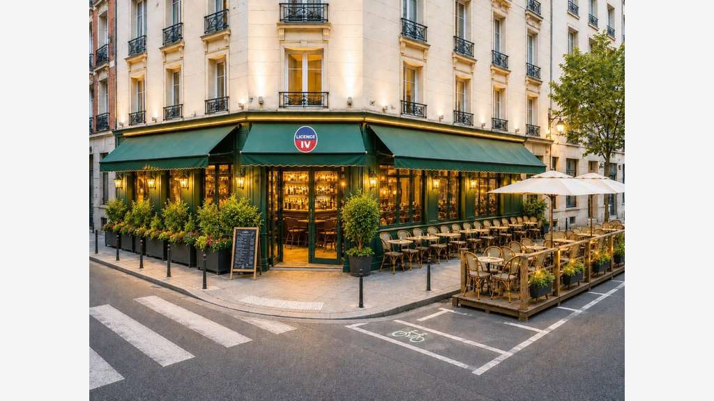 Vente brasserie d’angle Licence IV terrasses 75015