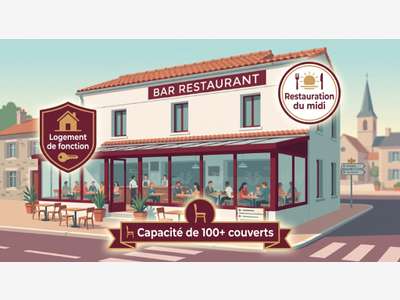Vente bar brasserie restauration du midi à Nantes